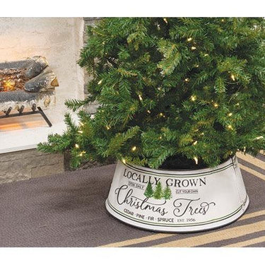 Locally Grown Christmas Trees Metal Tree Collar - The Fox Decor